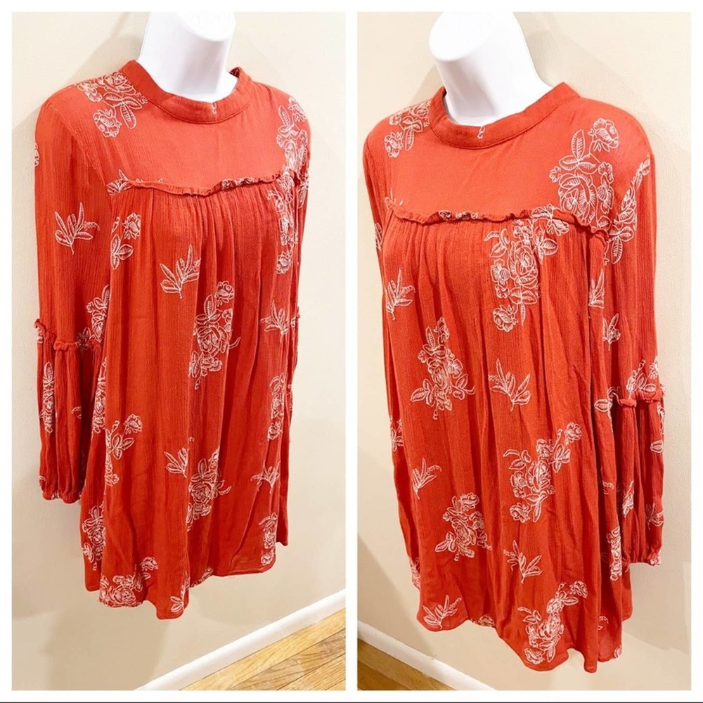 Lulus No One Quite Like You Shift Dress Orange M - Picture 11 of 13